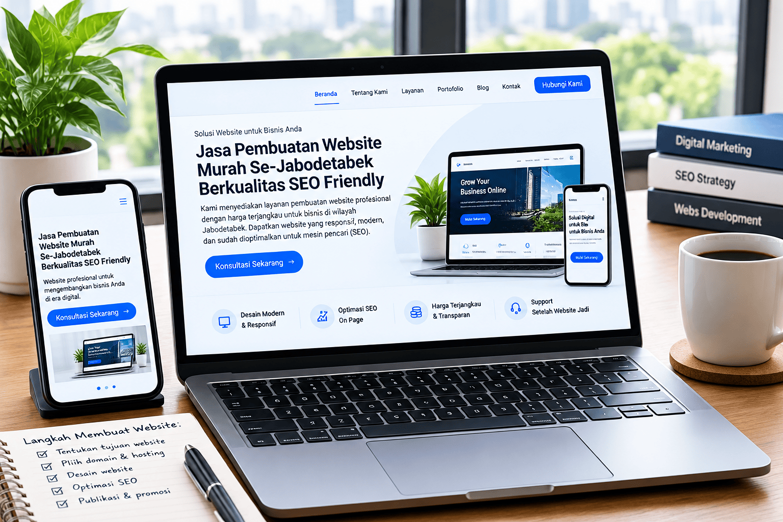 Read more about the article Layanan Jasa Pembuatan Website Murah Sejabodetabek Berkualitas SEO Friendly